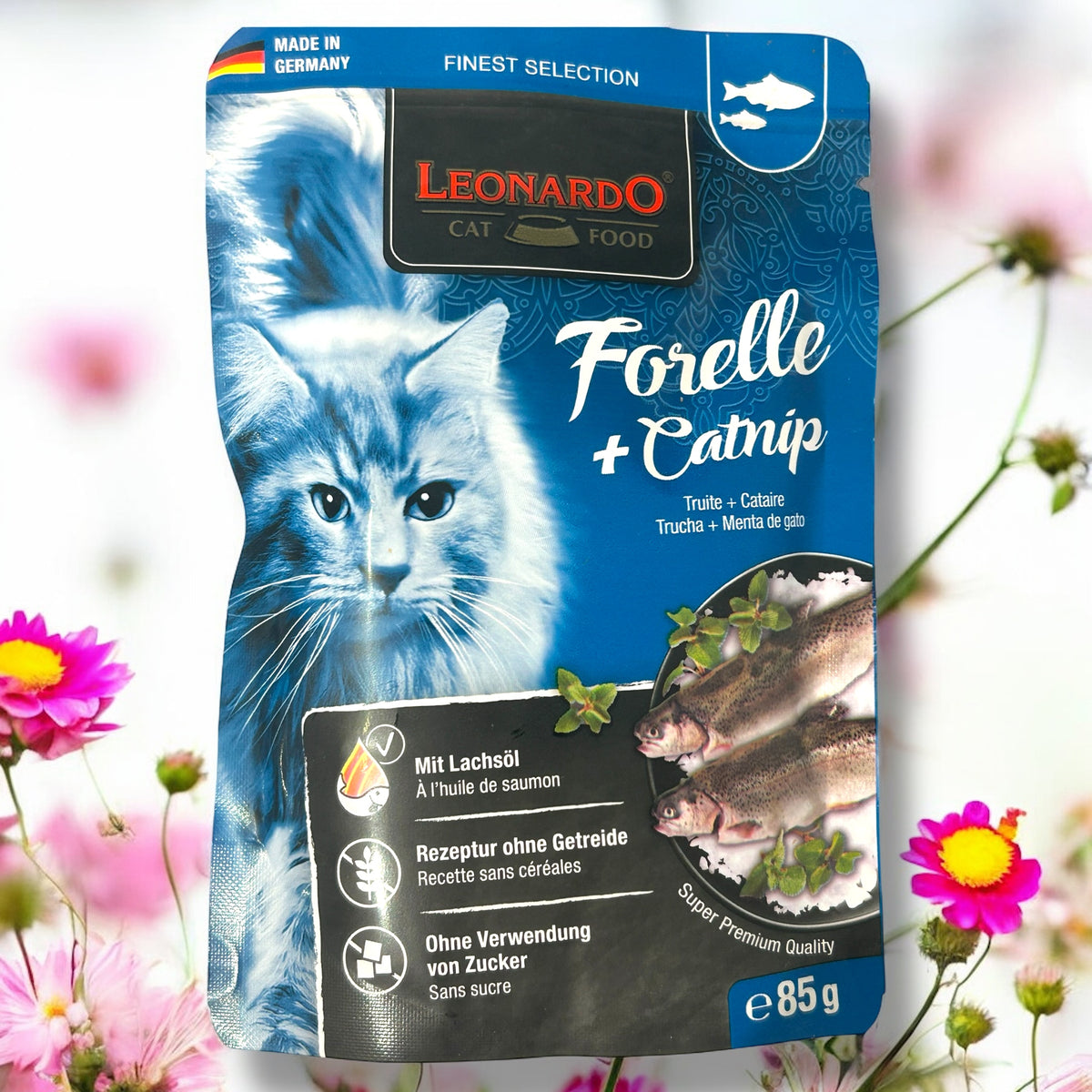 Leonardo Finest Selection
Forelle + Catnip, 85g