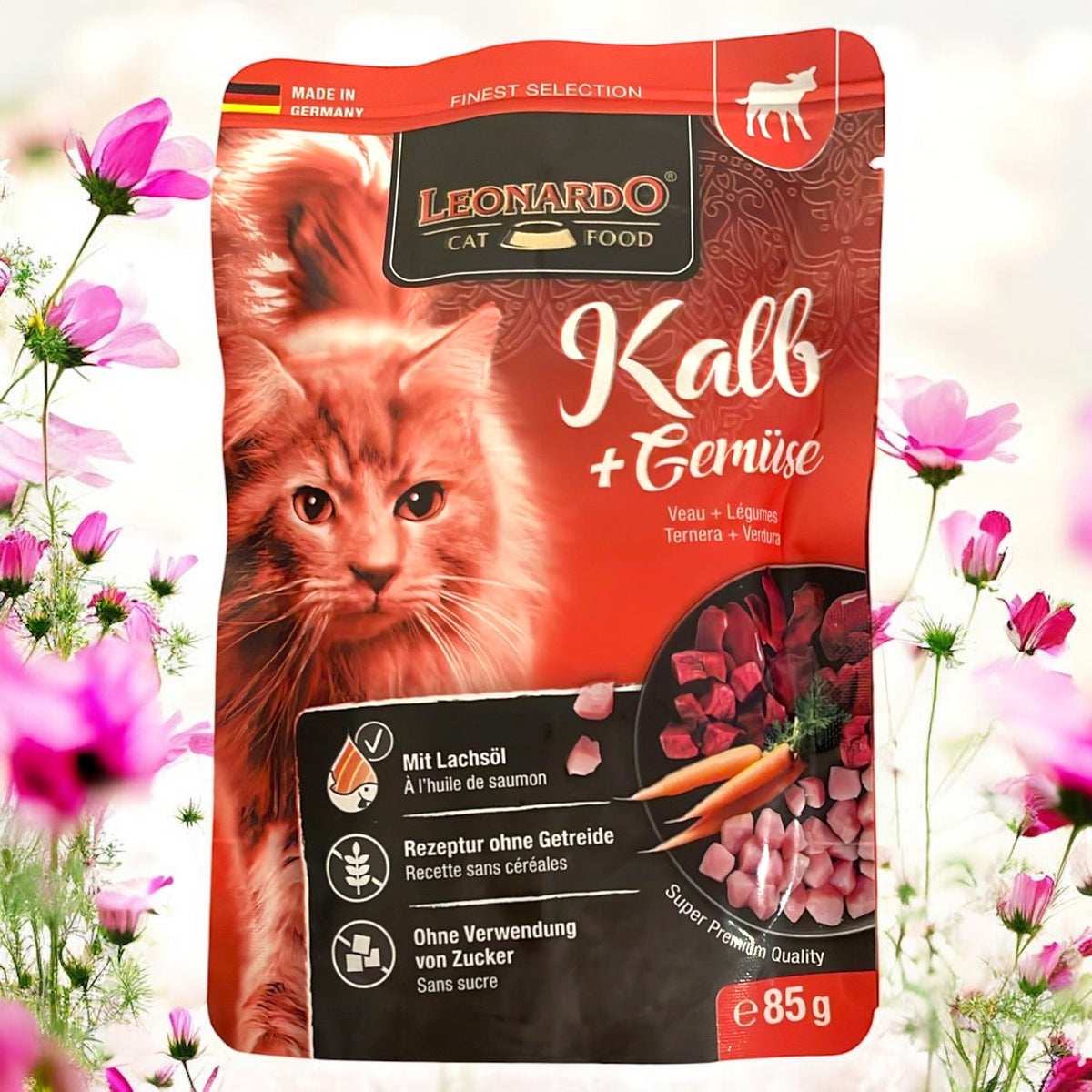 Leonardo Finest Selection
Kalb + Gemüse, 85g