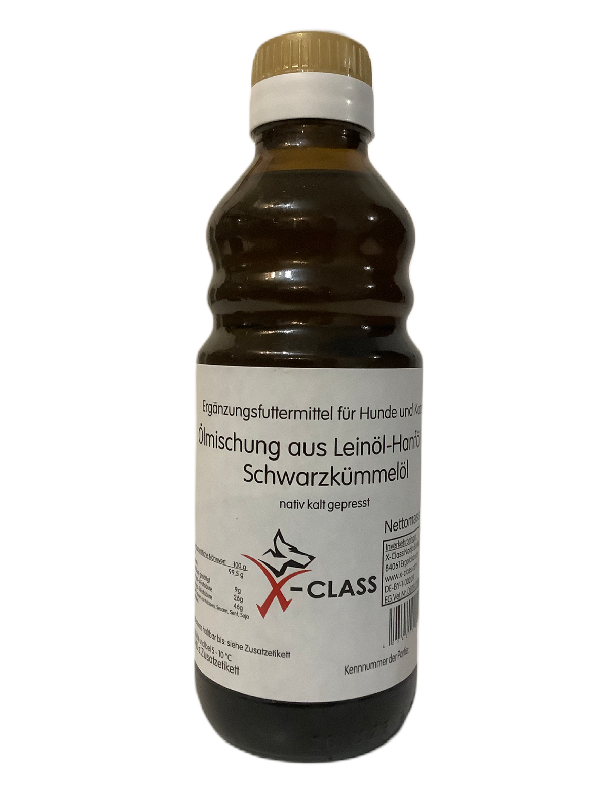 Ölmischung aus Leinöl, Hanföl und Schwarzkümmelöl, 250ml