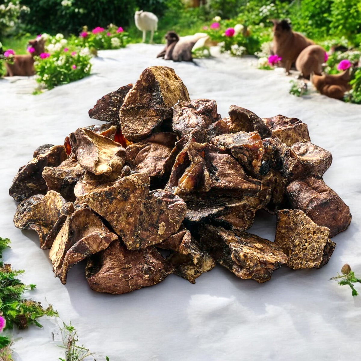 Ziegen-Lungenwürfel, Ziegenlungenwürfel getrocknet